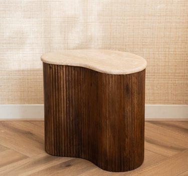Side Table Faya Travertine Junior - Things I Like Things I Love