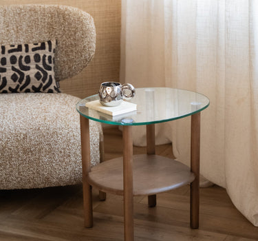 Side Table Leon Glass - Things I Like Things I Love