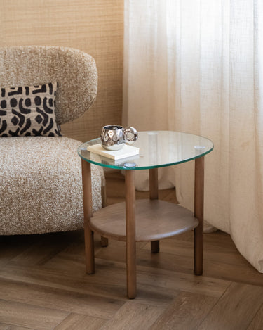 Side Table Leon Glass - Things I Like Things I Love