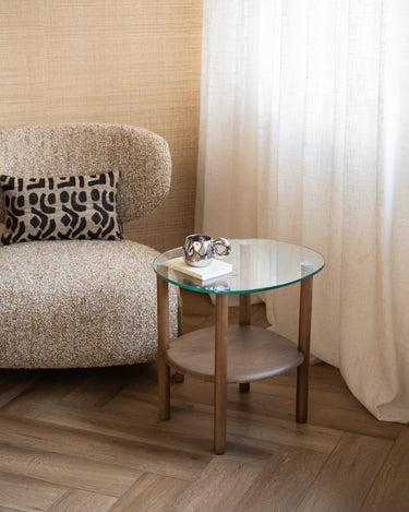 Side Table Leon Glass - Things I Like Things I Love