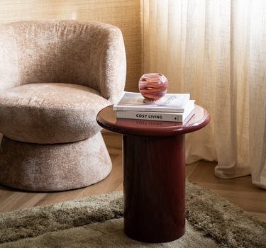 Side Table Otago Burgundy - Things I Like Things I Love