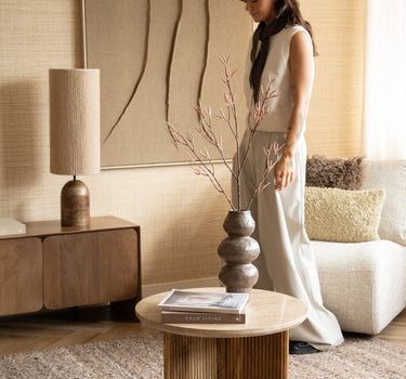 Side Table Senna Travertine - Things I Like Things I Love