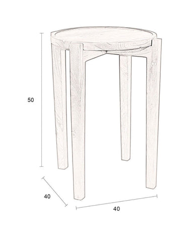 Side Table Shane Acacia Wood - Things I Like Things I Love