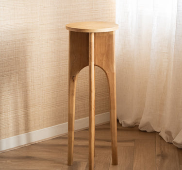 Side Table/Plant Stand Rubber Wood - Things I Like Things I Love