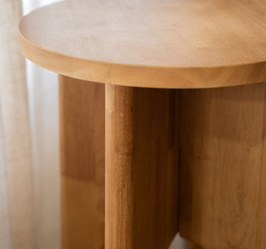 Side Table/Plant Stand Rubber Wood - Things I Like Things I Love