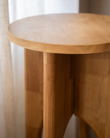 Side Table/Plant Stand Rubber Wood - Things I Like Things I Love