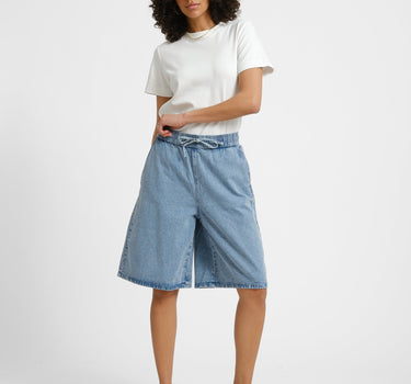 Signe Long Denim Shorts Light Blue Denim - Things I Like Things I Love