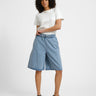 Signe Long Denim Shorts Light Blue Denim - Things I Like Things I Love