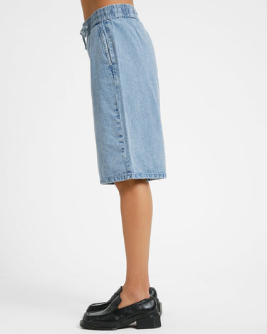 Signe Long Denim Shorts Light Blue Denim - Things I Like Things I Love