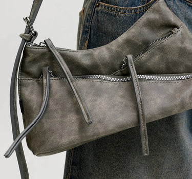 Sila Washed PU Bag Asphalt Washed Look - Things I Like Things I Love