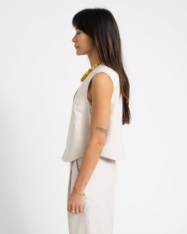 Siva Structured Vest Feather Gray Structured - Things I Like Things I Love