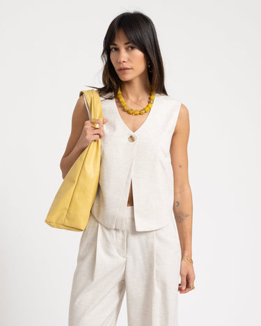 Siva Structured Vest Feather Gray Structured - Things I Like Things I Love