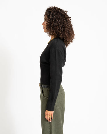 Sloan O-Neck Knit Black - Things I Like Things I Love