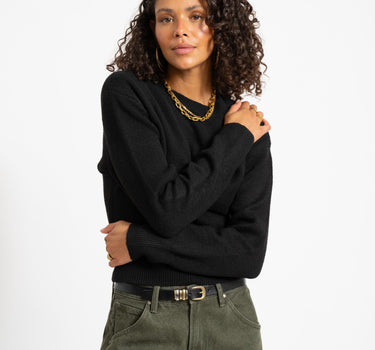 Sloan O-Neck Knit Black - Things I Like Things I Love