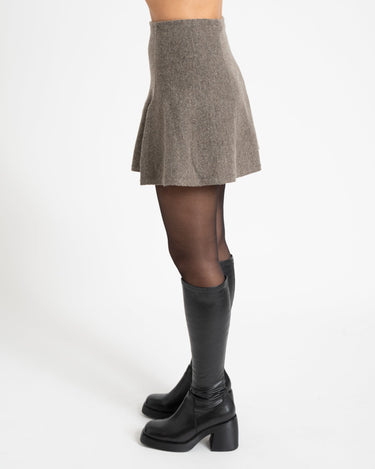 Sloan Short Knit Skirt Morel - Things I Like Things I Love