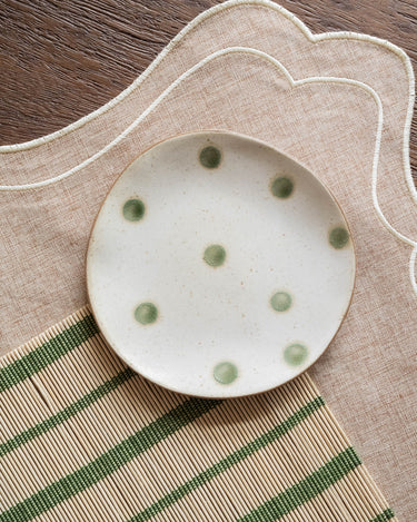 Small Plate Polka Dots Green - Things I Like Things I Love