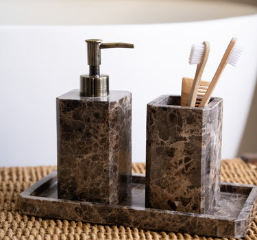 Soap Dispenser Royal Marble Brown - Things I Like Things I Love