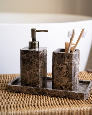 Soap Dispenser Royal Marble Brown - Things I Like Things I Love