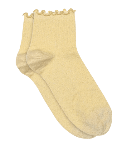 Socks Lis Glitter Yellow - Things I Like Things I Love