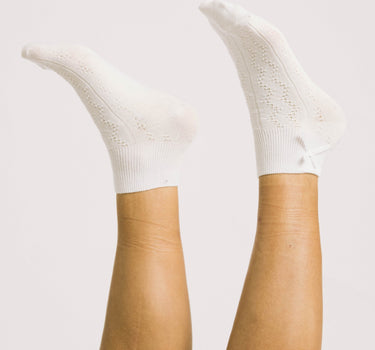Socks Una Short - Bow Offwhite - Things I Like Things I Love