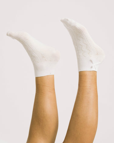 Socks Una Short - Bow Offwhite - Things I Like Things I Love