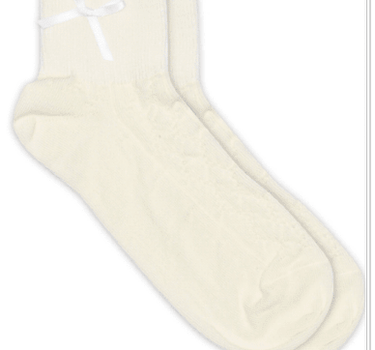 Socks Una Short - Bow Offwhite - Things I Like Things I Love
