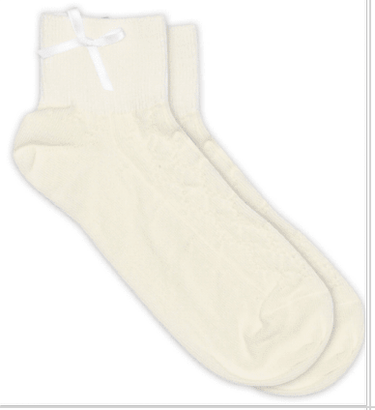 Socks Una Short - Bow Offwhite - Things I Like Things I Love