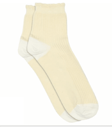 Socks Vivian Short Offwhite - Things I Like Things I Love