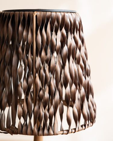 Solar Table Lamp Rattan Brown - Things I Like Things I Love