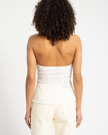 Soof Zebra Halter Top Ecru - Things I Like Things I Love