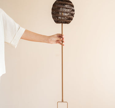Standing Lantern Solar Dark Brown - Things I Like Things I Love
