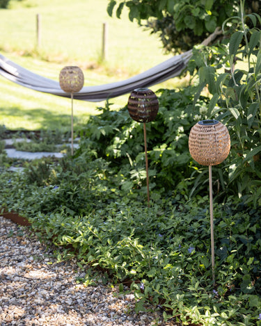 Standing Lantern Solar Dark Brown - Things I Like Things I Love