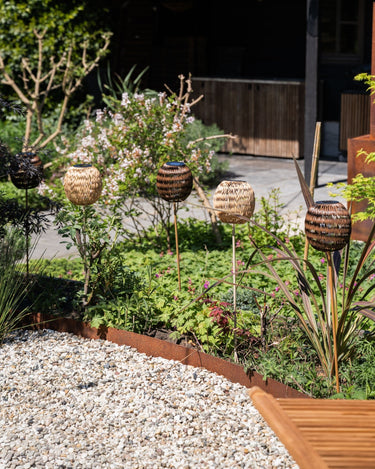 Standing Lantern Solar Dark Brown - Things I Like Things I Love