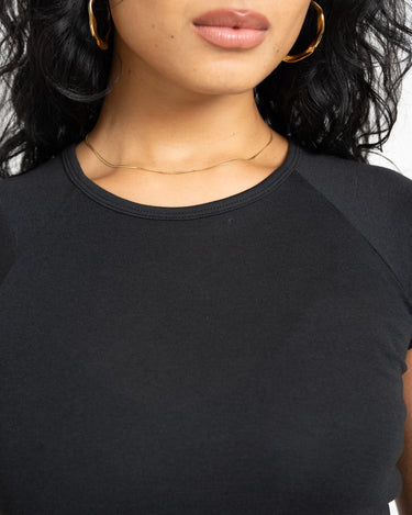 Star Raglan Tee Black - Things I Like Things I Love