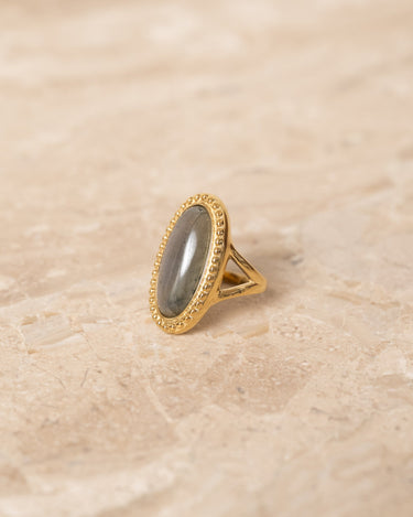 Statement Ring Labradorite Gold - Things I Like Things I Love