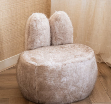 Stool Bunny Fluffy Taupe - Things I Like Things I Love