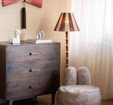 Stool Bunny Fluffy Taupe - Things I Like Things I Love