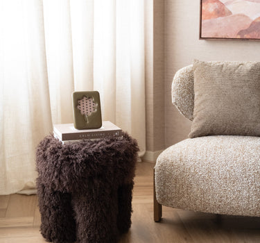 Stool Doodly Furry Brown - Things I Like Things I Love