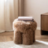 Stool Doodly Furry Taupe - Things I Like Things I Love
