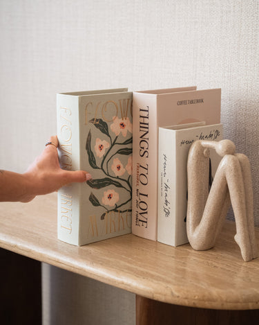 Storage Book Flower Green - Things I Like Things I Love