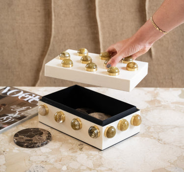 Storage Box Amber Cabochon - Things I Like Things I Love