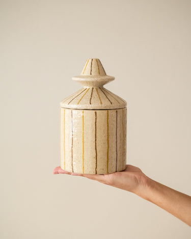 Storage Jar Lina Striped - Things I Like Things I Love