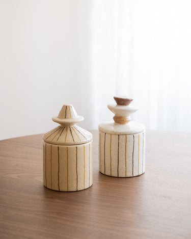 Storage Jar Lina Striped - Things I Like Things I Love