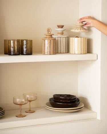 Storage Jar Lina Striped - Things I Like Things I Love
