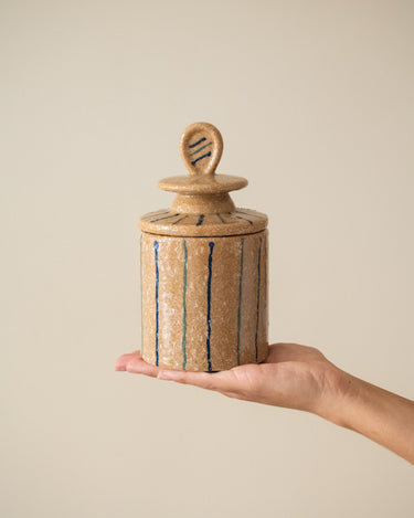 Storage Jar Lina Striped - Things I Like Things I Love