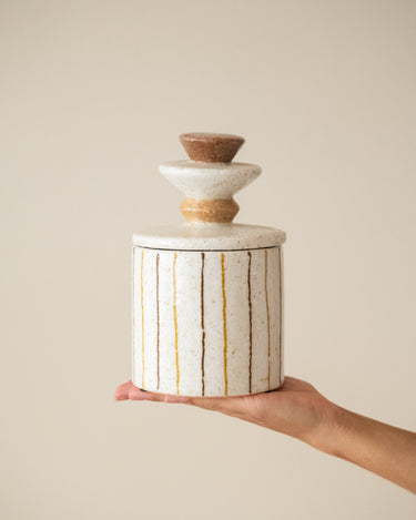 Storage Jar Lina Striped - Things I Like Things I Love