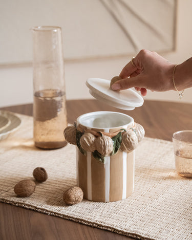 Storage Jar Walnuts Dolomite - Things I Like Things I Love