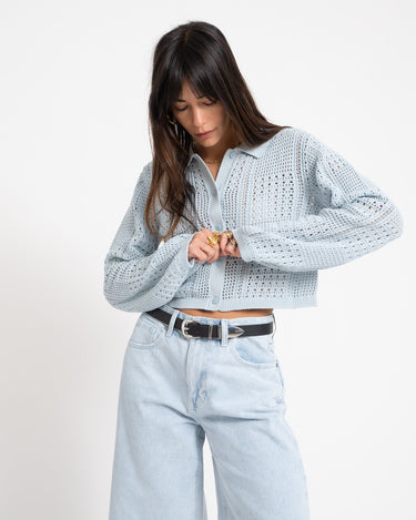 Sue Polo Neck Knit Skyway - Things I Like Things I Love