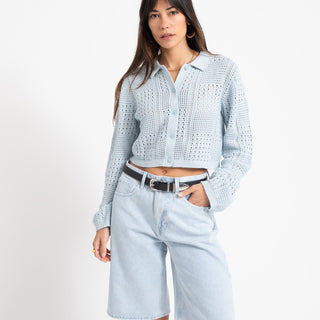 Sue Polo Neck Knit Skyway - Things I Like Things I Love
