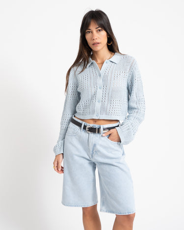 Sue Polo Neck Knit Skyway - Things I Like Things I Love